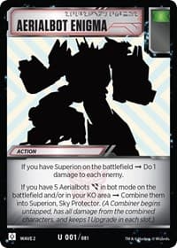 Aerialbot Enigma - Rise of the Combiners - Transformers TCG card