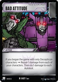 Bad Attitude - Rise of the Combiners - Transformers TCG card