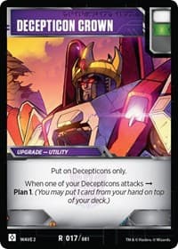 Decepticon Crown - Rise of the Combiners - Transformers TCG card
