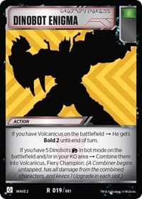 Dinobot Enigma - Rise of the Combiners - Transformers TCG card