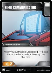 Field Communicator - Rise of the Combiners - Transformers TCG card