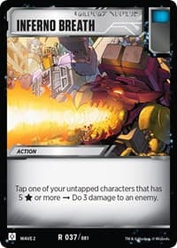 Inferno Breath - Rise of the Combiners - Transformers TCG card