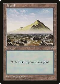 Island (Rocky Water) - Mirage - Magic: The Gathering card