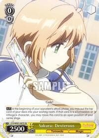 Sakura: Dexterous (SR) - Cardcaptor Sakura: Clear Card - Weiss Schwarz card