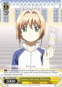 Sakura: Not Very Effective - Cardcaptor Sakura: Clear Card - Weiss Schwarz card