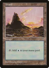 Island (Sunset) - Mirage - Magic: The Gathering card