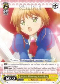 Sakura: Elemetary School Play - Cardcaptor Sakura: Clear Card - Weiss Schwarz card
