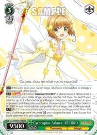 Cardcaptor Sakura: RECORD (SR) - Cardcaptor Sakura: Clear Card - Weiss Schwarz card