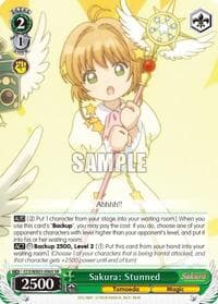 Sakura: Stunned (SR) - Cardcaptor Sakura: Clear Card - Weiss Schwarz card