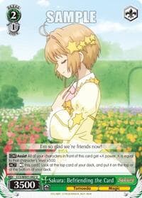 Sakura: Befriending the Card - Cardcaptor Sakura: Clear Card - Weiss Schwarz card