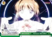 Release! RECORD! - Cardcaptor Sakura: Clear Card - Weiss Schwarz card
