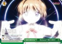 Release! RECORD! (RRR) - Cardcaptor Sakura: Clear Card - Weiss Schwarz card
