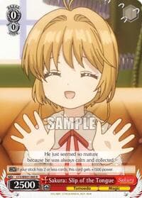 Sakura: Slip of the Tongue - Cardcaptor Sakura: Clear Card - Weiss Schwarz card