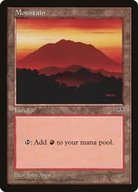 Mountain (Red) - Mirage - Magic: The Gathering card