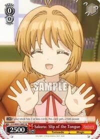 Sakura: Slip of the Tongue (SR) - Cardcaptor Sakura: Clear Card - Weiss Schwarz card