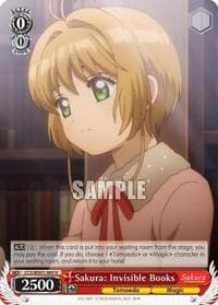 Sakura: Invisible Books - Cardcaptor Sakura: Clear Card - Weiss Schwarz card