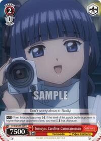 Tomoyo: Carefree Camerawoman - Cardcaptor Sakura: Clear Card - Weiss Schwarz card