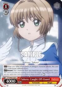 Sakura: Caught Off-Guard - Cardcaptor Sakura: Clear Card - Weiss Schwarz card