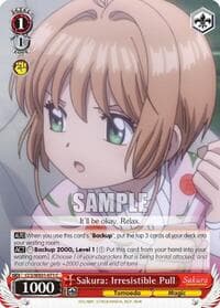 Sakura: Irresistible Pull - Cardcaptor Sakura: Clear Card - Weiss Schwarz card