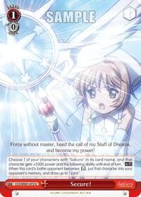 Secure! - Cardcaptor Sakura: Clear Card - Weiss Schwarz card