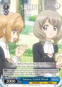Sakura: Lunch Break - Cardcaptor Sakura: Clear Card - Weiss Schwarz card