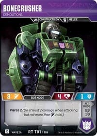 Bonecrusher - Demolitions (Wave 2A - Devastator) - Rise of the Combiners - Transformers TCG card