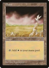 Plains (Bird) - Mirage - Magic: The Gathering card