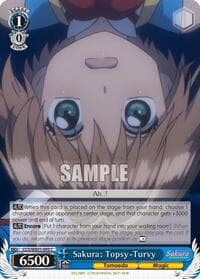 Sakura: Topsy-Turvy - Cardcaptor Sakura: Clear Card - Weiss Schwarz card
