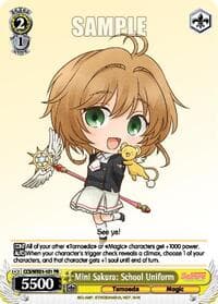 Mini Sakura: School Uniform - Cardcaptor Sakura: Clear Card - Weiss Schwarz card