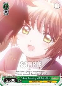 Sakura: Brimming with Butterflies - Cardcaptor Sakura: Clear Card - Weiss Schwarz card