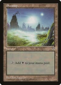 Swamp (Foggy Night) - Mirage - Magic: The Gathering card
