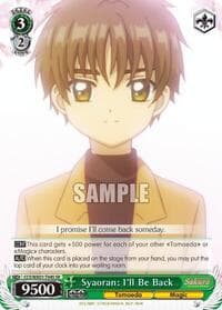 Syaoran: I'll Be Back (SR) - Cardcaptor Sakura: Clear Card - Weiss Schwarz card