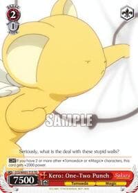 Kero: One-Two Punch - Cardcaptor Sakura: Clear Card - Weiss Schwarz card