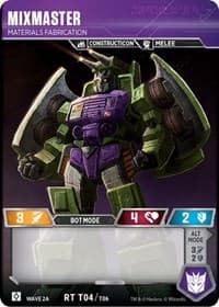 Mixmaster - Materials Fabrication (Wave 2A - Devastator) - Rise of the Combiners - Transformers TCG card