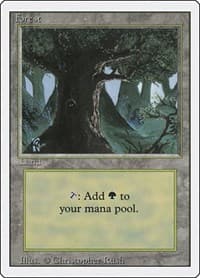 Forest (C) - Revised Edition - Magic: The Gathering card