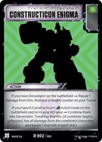 Constructicon Enigma (Wave 2A - Devastator) - Rise of the Combiners - Transformers TCG card