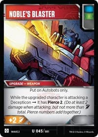Noble's Blaster - Rise of the Combiners - Transformers TCG card