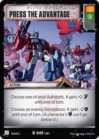Press The Advantage - Rise of the Combiners - Transformers TCG card