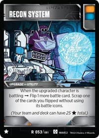 Recon System - Rise of the Combiners - Transformers TCG card