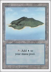 Island (B) - Revised Edition - Magic: The Gathering card
