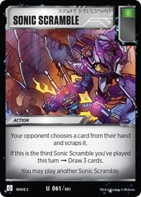 Sonic Scramble - Rise of the Combiners - Transformers TCG card