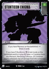 Stunticon Enigma - Rise of the Combiners - Transformers TCG card