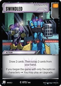Swindled - Rise of the Combiners - Transformers TCG card