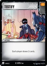 Testify - Rise of the Combiners - Transformers TCG card