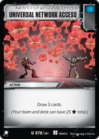 Universal Network Access - Rise of the Combiners - Transformers TCG card
