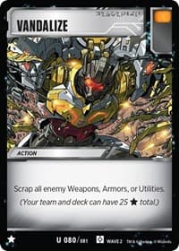 Vandalize - Rise of the Combiners - Transformers TCG card