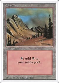 Mountain (C) - Revised Edition - Magic: The Gathering card