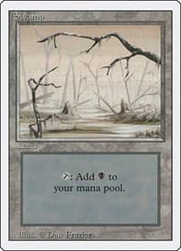 Swamp (B) - Revised Edition - Magic: The Gathering card