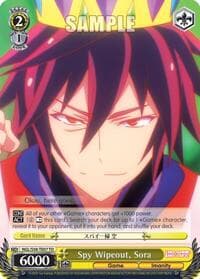Spy Wipeout, Sora - No Game No Life - Weiss Schwarz card