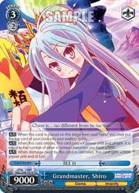Grandmaster, Shiro - No Game No Life - Weiss Schwarz card